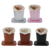 Soft Plush Lining Eyeglass Holder Stand Safe Plush Lined Glasses Case