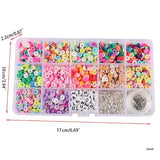Polymer Clay Beads Kit for DIY Necklace Bracelet Making