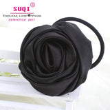 Vintage Delicate Rose Hair Rope for Women Lady