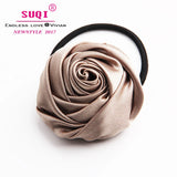 Vintage Delicate Rose Hair Rope for Women Lady
