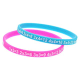 Silicone Math Bracelet Set Multiplication Tables Kids Preschool Teaching Toy