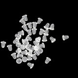 Soft Silicone Earring Back Stop Double Headed Jewellery Earrings DIY