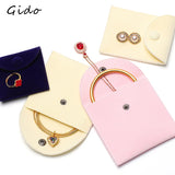 Soft Velvet Jewelry Bag Plush Cloth Earrings Ring Storage Pouch