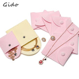 Soft Velvet Jewelry Bag Plush Cloth Earrings Ring Storage Pouch
