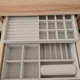 Soft Velvet Stackable Jewelry Tray Case