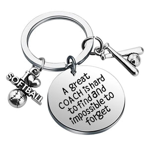 Softball Baseball Field Hockey Skate Skating Keychain Keyring Charm Key Chain