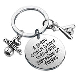 Softball Baseball Field Hockey Skate Skating Keychain Keyring Charm Key Chain