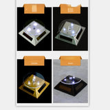 Solar Display Stand with Colorful Lights