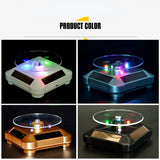 Solar Display Stand with Colorful Lights