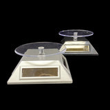 360 Degree Rotating Solar Display Turntable for Jewelry and Mobile Phones