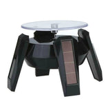 360 Degree Solar Power Jewelry Rotating Display Stand with LED Light