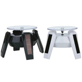 360 Degree Solar Power Jewelry Rotating Display Stand with LED Light