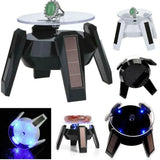 360 Degree Solar Power Jewelry Rotating Display Stand with LED Light