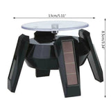 360 Degree Solar Power Jewelry Rotating Display Stand with LED Light