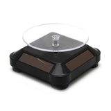 Solar Power 360 Rotating Display Stand For Phone Watch Jewelry