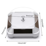 Solar Power 360 Rotating Display Stand For Phone Watch Jewelry