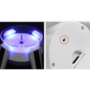Solar Powered 360 Rotating Display Stand