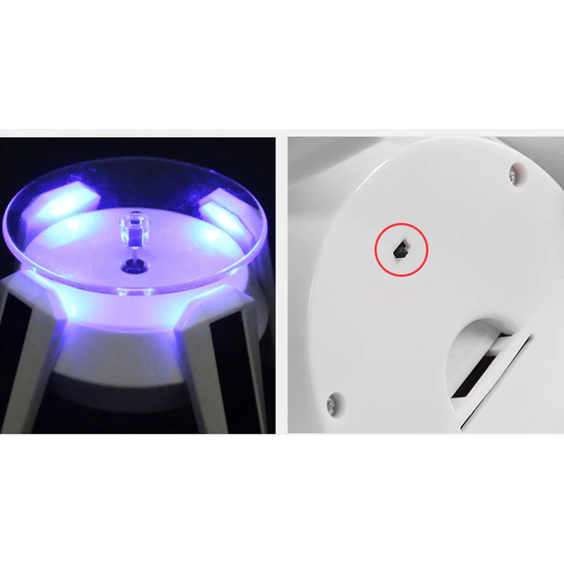 Solar Powered 360 Rotating Display Stand