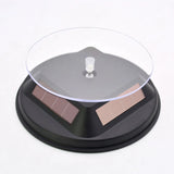 Solar Rotating Jewelry Stand Display Turntable Acrylic