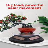 Solar Rotating Jewelry Stand Display Turntable Acrylic