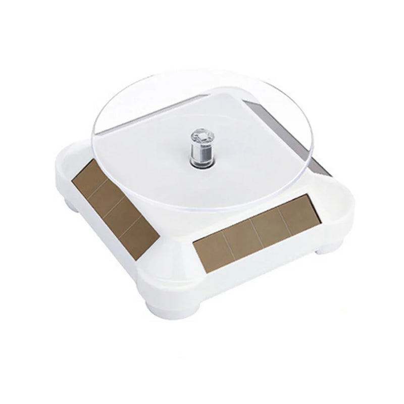Solar Showcase 360 Rotating Turntable Jewelry Organizer Display Stand