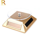 Solar Showcase 360 Turntable Rotating Jewelry Watch Ring Phone Stand Display