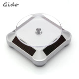 Solar Showcase 360 Turntable Rotating Jewelry Watch Ring Stand