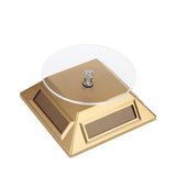 Solar Showcase 360 Turntable Rotating Jewelry Watch Ring Stand