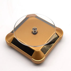 Solar Showcase 360 Rotating Stand For Jewelry Watch Phone Display