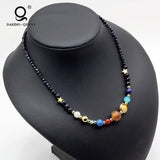 Solar System 8 Planets Necklace Planetary Jewelry