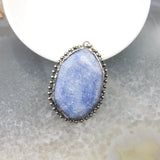 Soldered Bronze Bezel Stone Vintage Pendant Necklace