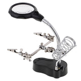 Soldering Holder Clip Magnifier with LED Light