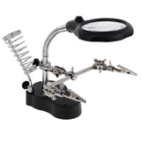 Soldering Holder Clip Magnifier with LED Light