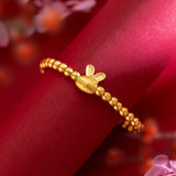 18K Bunny Letter Love Bracelet for Women Lucky Bangle Wedding Jewelry