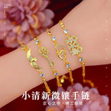 18K Zircon Bracelet for Women Round D VVS1 22-29mm Engagement Jewelry