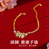 18K Zircon Bracelet for Women Round D VVS1 22-29mm Engagement Jewelry