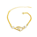 18K Zircon Bracelet for Women Round D VVS1 22-29mm Engagement Jewelry