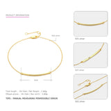 Solid 925 Bracelets For Women Fine Jewelry Charm Bracelet Chain Bangle