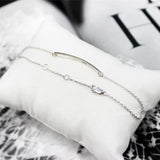 Solid 925 Bracelets For Women Fine Jewelry Charm Bracelet Chain Bangle