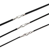 925 Sterling Silver Lobster Clasp Wax Cord DIY Pendant Necklace Jewelry Making