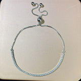 925 Sterling Silver Diamond Charm Bracelet for Women