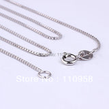 925 Sterling Silver Box Chain Necklace 18 Inches 1.7g
