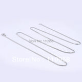 925 Sterling Silver Box Chain Necklace 18 Inches 1.7g