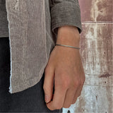 925 Sterling Silver Bracelet Foxtail Chain Thin 2MM Width Mens Women Jewelry