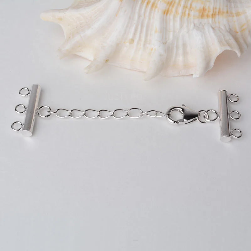925 Silver Clasp Extender for 3 Strand Jewelry