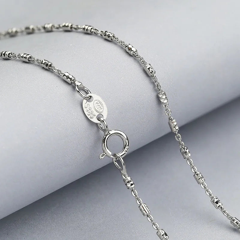 925 Sterling Silver Chain Necklace 40CM/45CM Pretty Chain