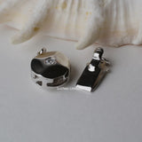 925 Silver Clasp Box Buckle Necklace Hook CZ Rhodium Plated DIY Jewelry Findings