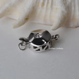 925 Silver Clasp Box Buckle Necklace Hook CZ Rhodium Plated DIY Jewelry Findings