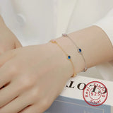 925 Silver Zircon Necklace Geometric Star Charm Chain Women Wedding Jewelry