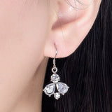 925 Silver Women's CZ Zircon Earrings